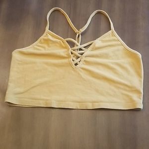 Mustard crop top